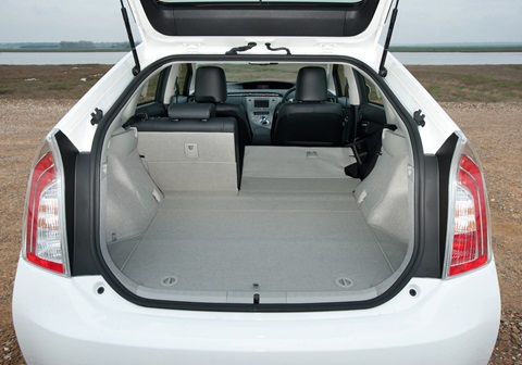 Toyota Prius boot space with rear seats up