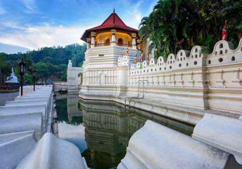 Sacred Temple of the Tooth in Kandy, Sri Lanka