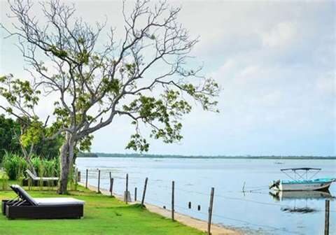 Scenic view of Negombo Lagoon with boat ride