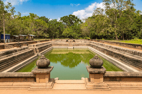 Kuttam Pokuna Twin Ponds at Abhayagiri Monastery Anuradhapura