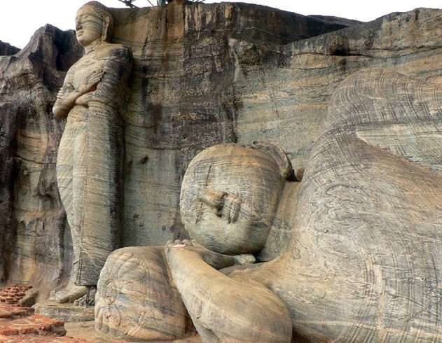 Gal Vihara Buddha statues in Polonnaruwa