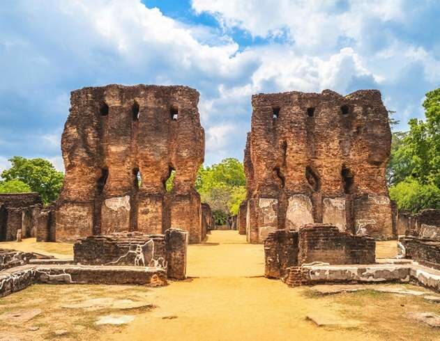 Royal Palace ruins in Polonnaruwa ancient city