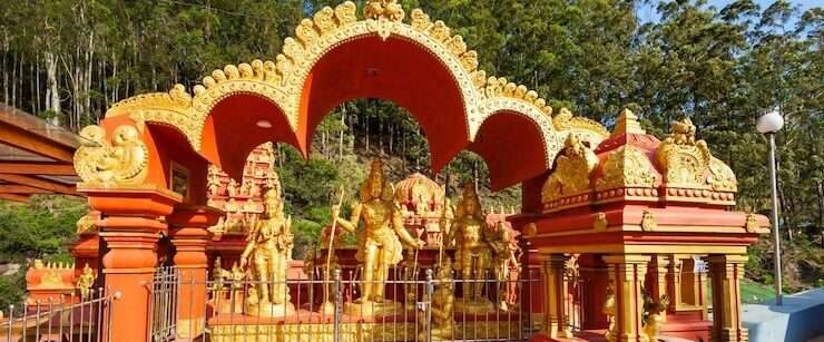Seetha Amman Temple front view in hill country