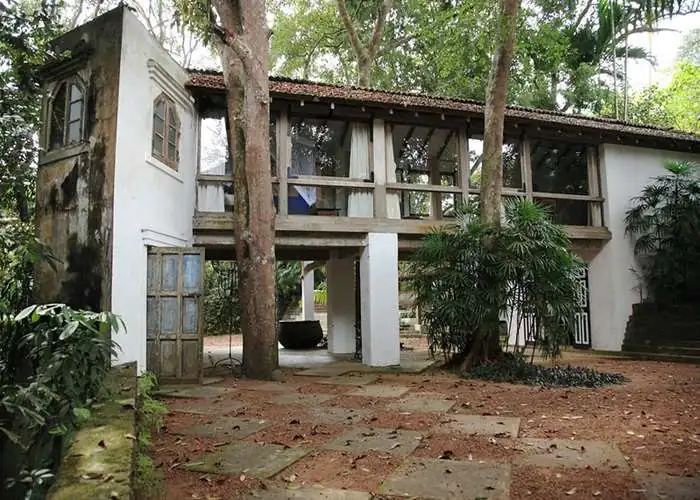 Garden and architecture of Lunuganga Estate designed by Geoffrey Bawa near Bentota