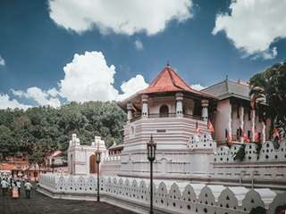 Temple of the Tooth Relic in Kandy Sri Lanka