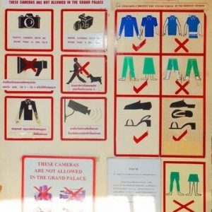 Sri Lanka travel tips – temple etiquette signboard